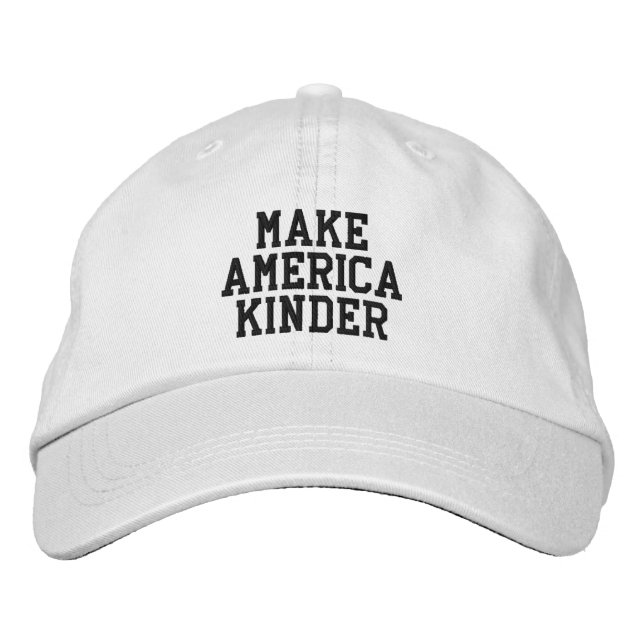 Brodée casquette 'Make America Kinder' (Devant)