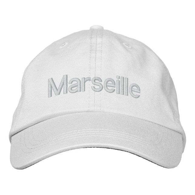 Brodée Casquette Marseille (Devant)