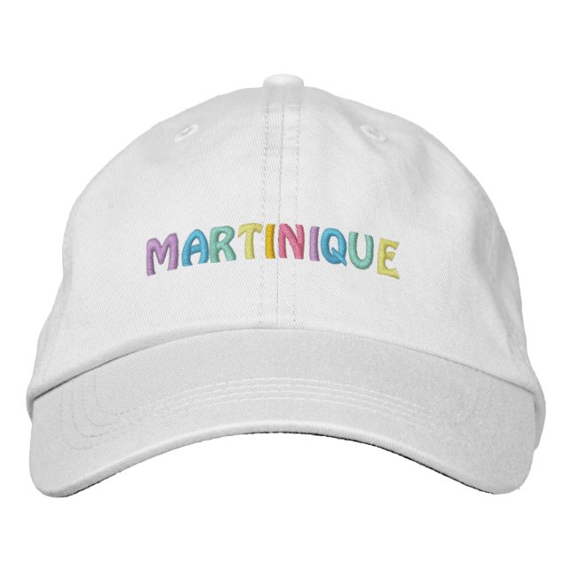BRODÉE CASQUETTE MARTINIQUE (Devant)