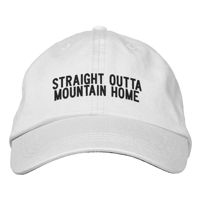 Brodée Casquette Mountain Home Idaho (Devant)