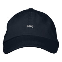 Casquette Navy élégante avec texte King idéal pour