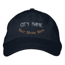 Casquette Navy personnalisée au nom de la ville cl