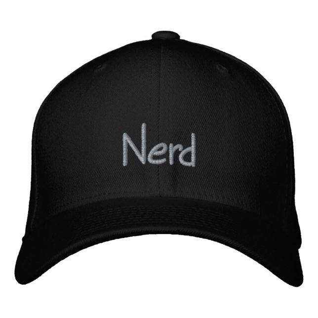 Brodée Casquette nerd brodé (Devant)