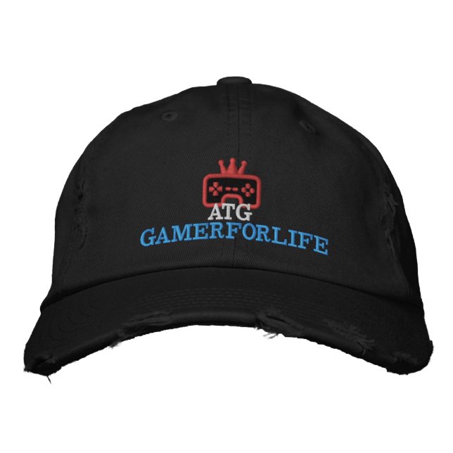 Brodée CASQUETTE noir ATG (Devant)