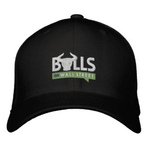 Brodée Casquette noir BULLS