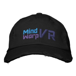 Brodée Casquette noir de la chaîne VR d'esprit
