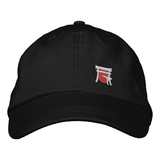Brodée Casquette noir Ichiban avec torriGateBest_Kicker (Devant)