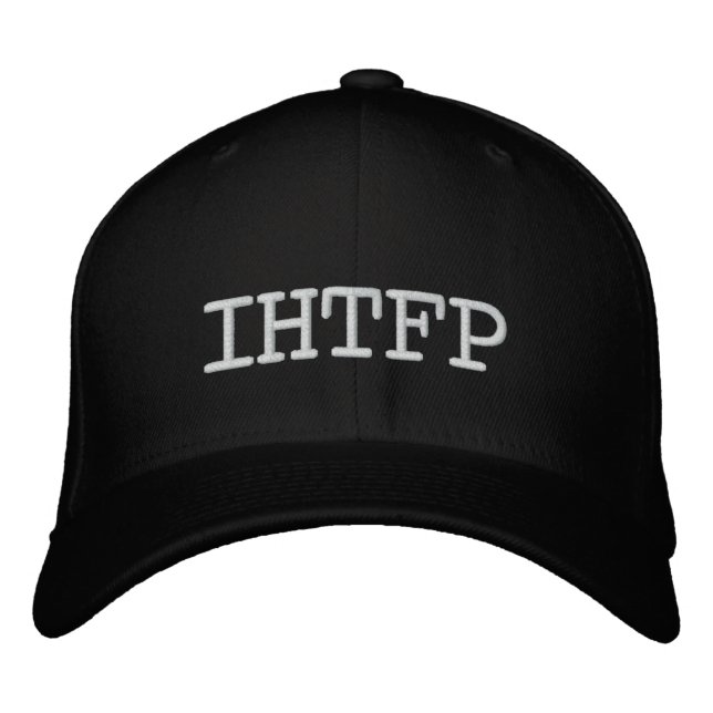 Brodée Casquette noir IHTFP (Devant)