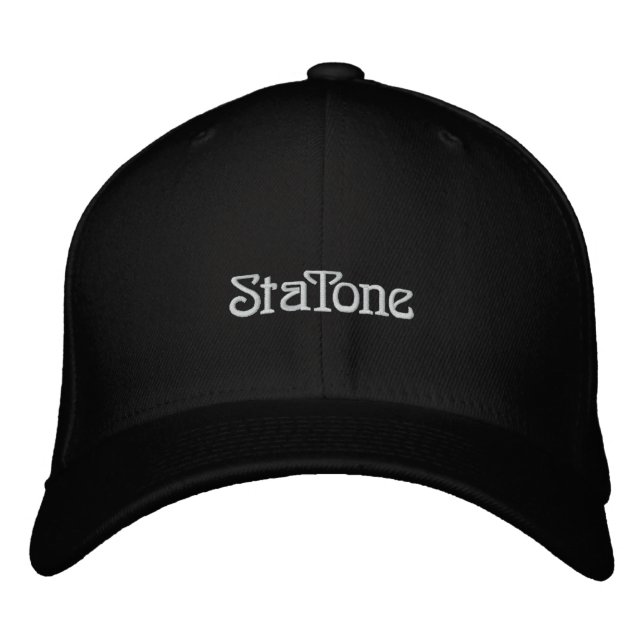 Brodée Casquette noir StaTone (Devant)