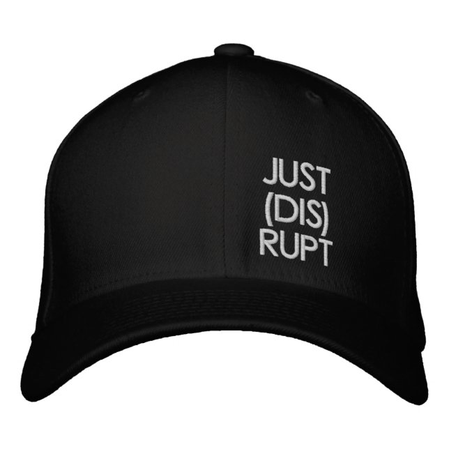 Brodée Casquette noire en tricot avec « Language Matters  (Devant)