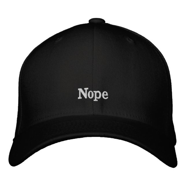 Brodée Casquette "Nope " (Devant)