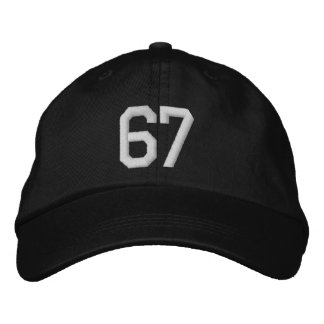 Brodée Casquette numéro 67 pour adolescents, génération Z