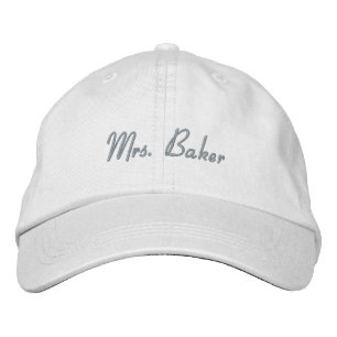 Brodée Casquette nuptial personnalisable