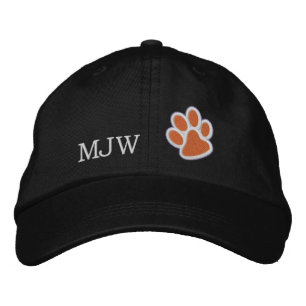 Brodée Casquette Paw Tiger Orange