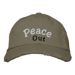 Brodée casquette "Peace Out"