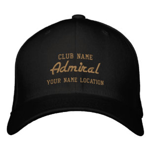 Brodée Casquette personnalisable du Admiral Yacht Club