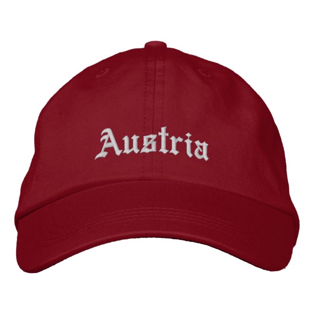 Brodée Casquette personnalisé Autriche (Devant)