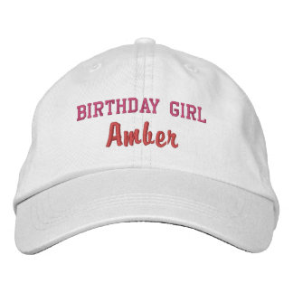 Brodée Casquette personnalisée pour fille d'anniversaire,