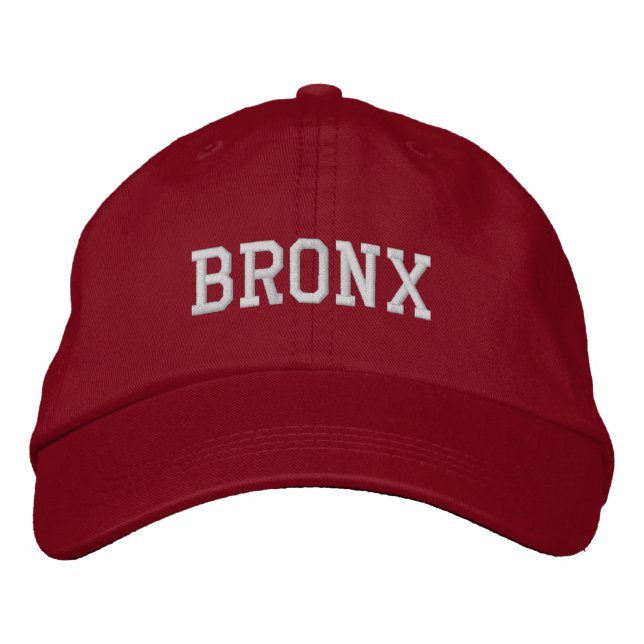Brodée Casquette Personnalisée Réglable Bronx (Devant)