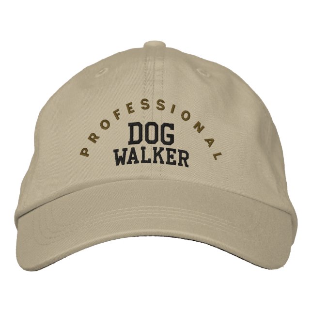 Brodée Casquette professionnel chien Walker (Devant)
