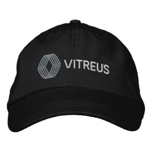 Brodée CASQUETTE réglable de base brodé VITREUS   Noir