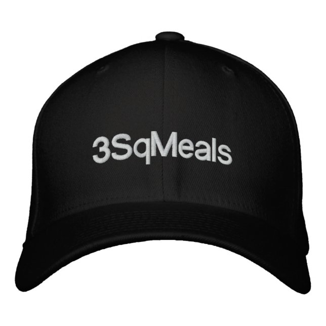 Brodée casquette réglable de base de 3 repas (Devant)