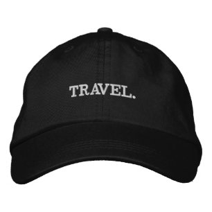 Brodée CASQUETTE réglable de base de VOYAGE