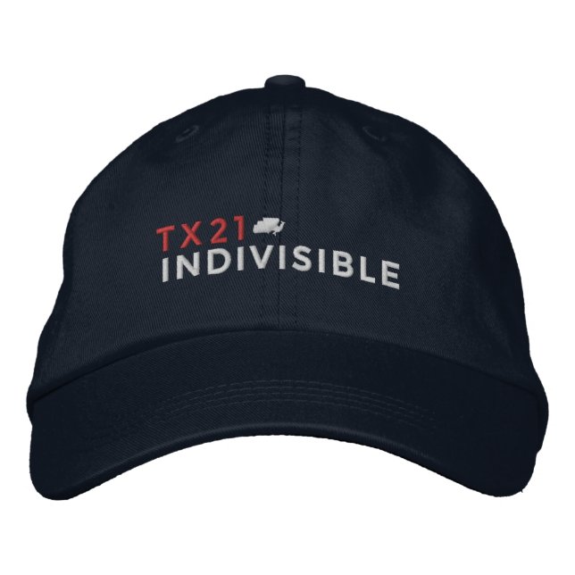 Brodée Casquette réglable de marine brodé avec le logo (Devant)