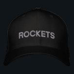Brodée Casquette réglable en roquettes<br><div class="desc">Soutenez votre équipe préférée avec ce casquette. Le texte est personnalisable,  vous pouvez donc remplacer le nom de votre équipe préférée par "Rockets". Choisissez parmi une variété de couleurs casquettes et de points.</div>