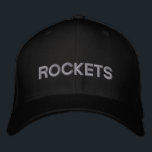 Brodée Casquette réglable en roquettes<br><div class="desc">Soutenez votre équipe préférée avec ce casquette. Le texte est personnalisable,  vous pouvez donc remplacer le nom de votre équipe préférée par "Rockets". Choisissez parmi une variété de couleurs casquettes et de points.</div>