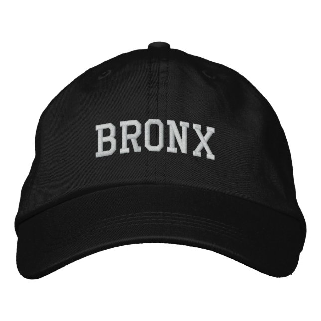 Brodée Casquette réglable personnalisé Bronx (Devant)