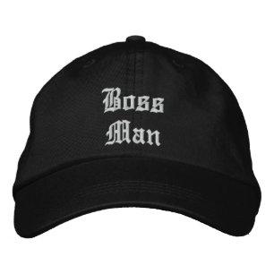 Brodée Casquette réglable personnalisée Boss Man