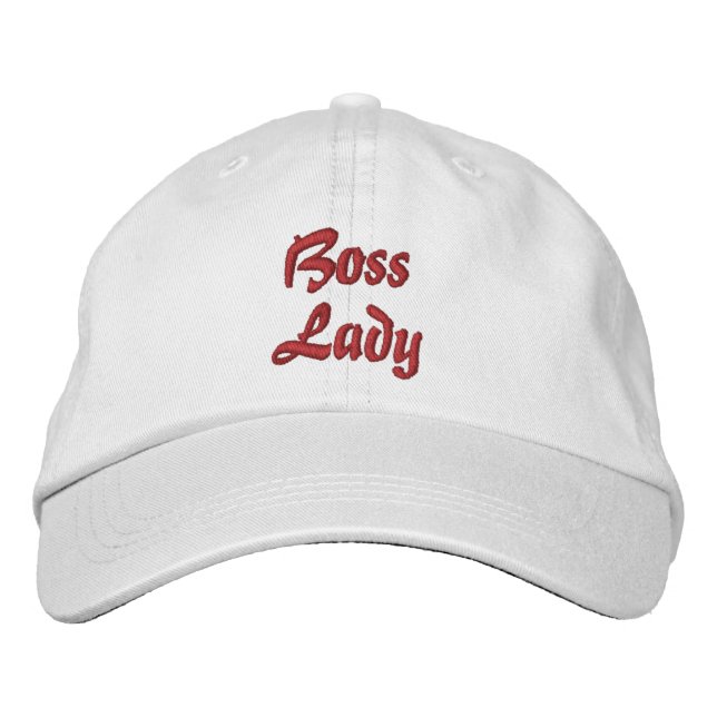 Brodée Casquette réglable personnalisée Dame patronesse (Devant)