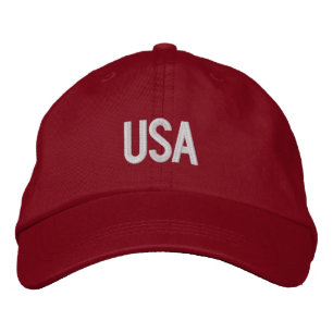 Brodée Casquette réglable personnalisée USA