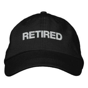 Brodée Casquette retraité