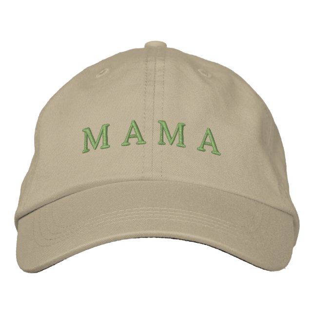 Brodée Casquette sans broderie minimaliste Mama (Devant)
