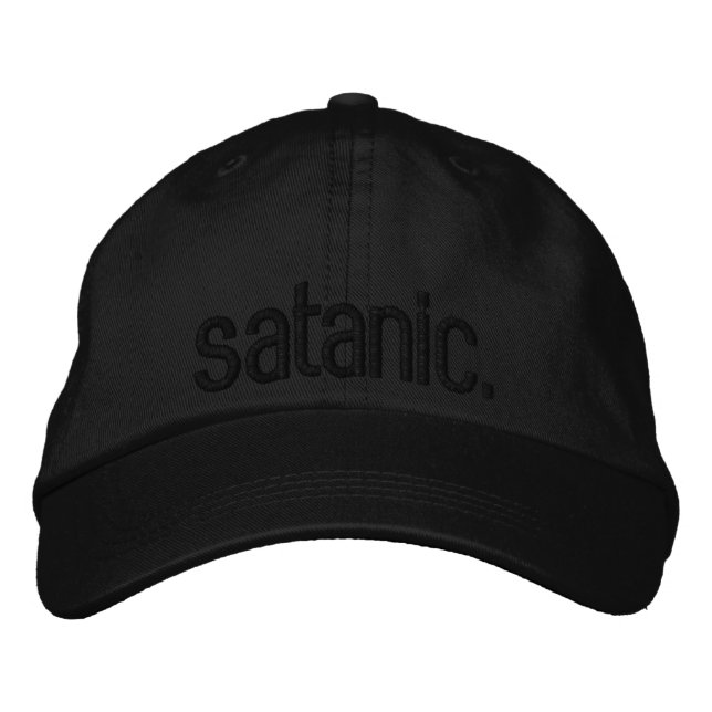 Brodée Casquette sataniste secret (Devant)
