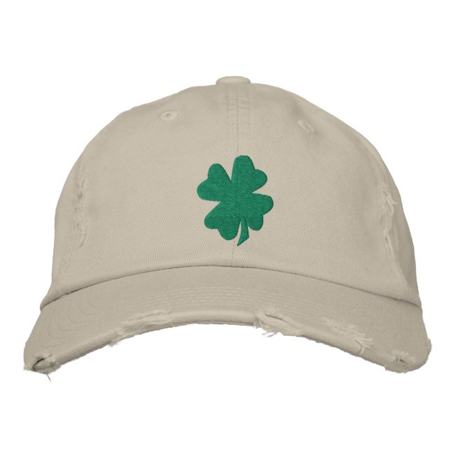 Brodée Casquette shamrock (Devant)