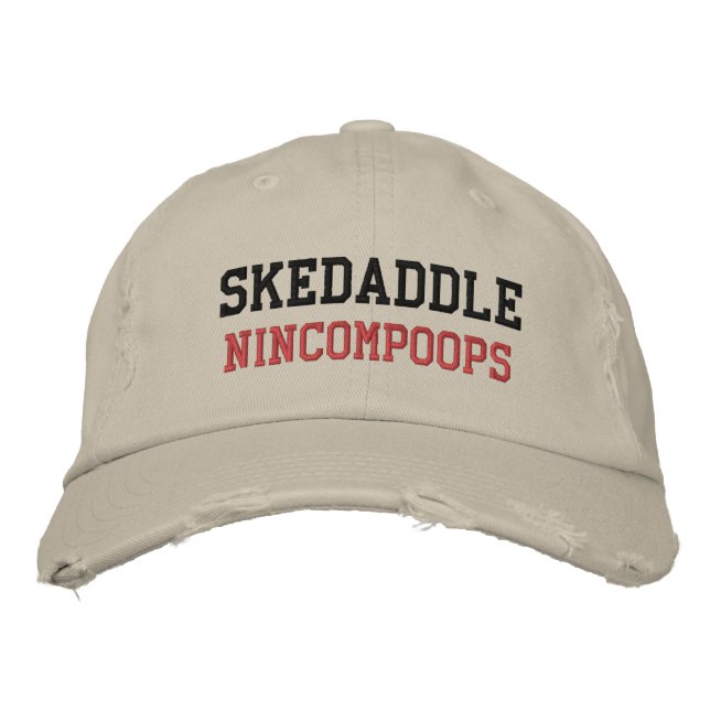 Brodée Casquette SKEDADDLE NINCOMPOOPS (Devant)