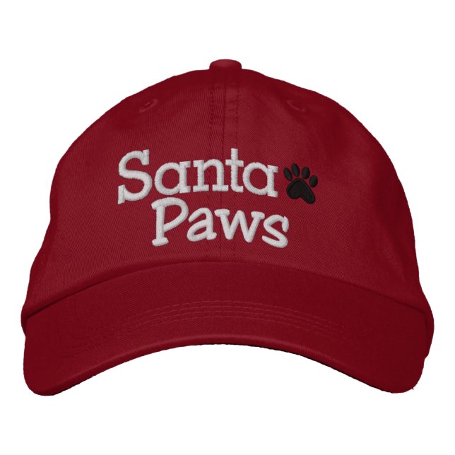 BRODÉE CASQUETTE SPÉCIAL REMISE PÈRE NOËL PAWS (Devant)