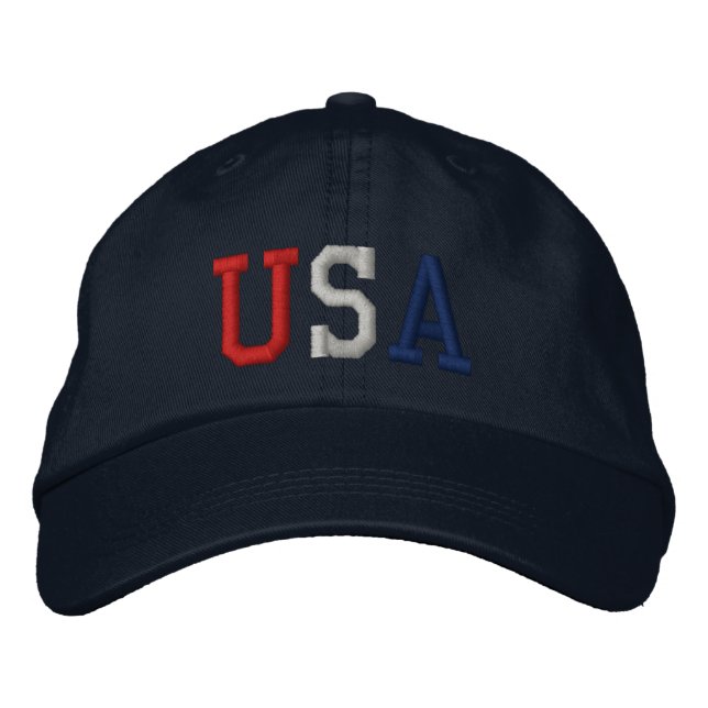 Brodée Casquette sportif américain brodé (Devant)