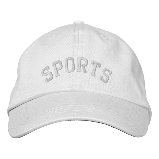 Brodée Casquette sportif, Casquette sportif brodé ironiqu (Devant)