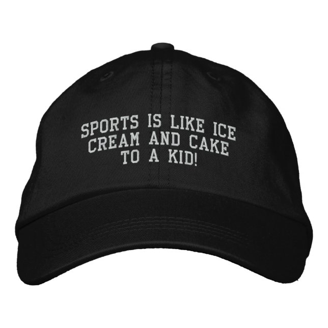 Brodée casquette sportif pour lui (Devant)