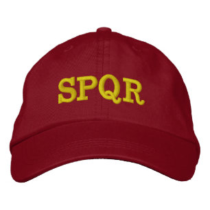 Brodée casquette "SPQR"