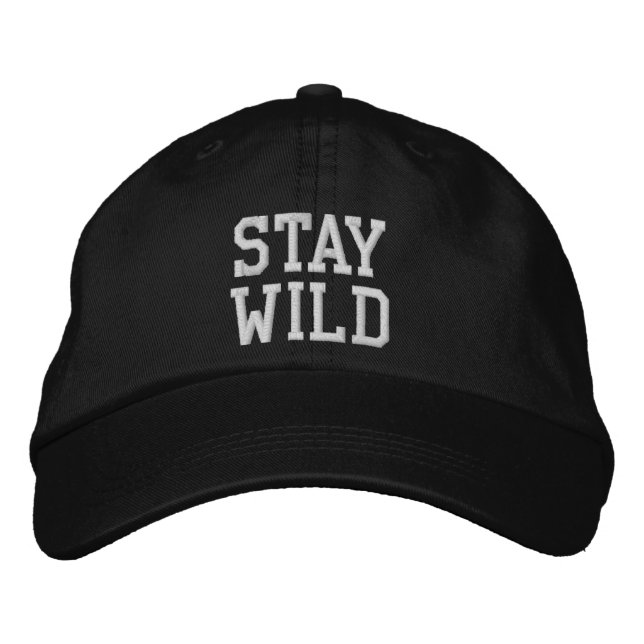 Brodée Casquette Stay Wild Adventure (Devant)