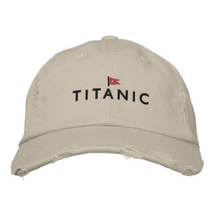 Brodée Casquette Titanic avec logo de la ligne White Star