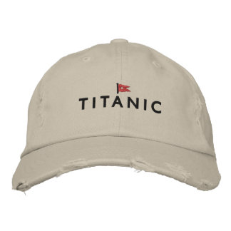 Brodée Casquette Titanic avec logo de la ligne White Star