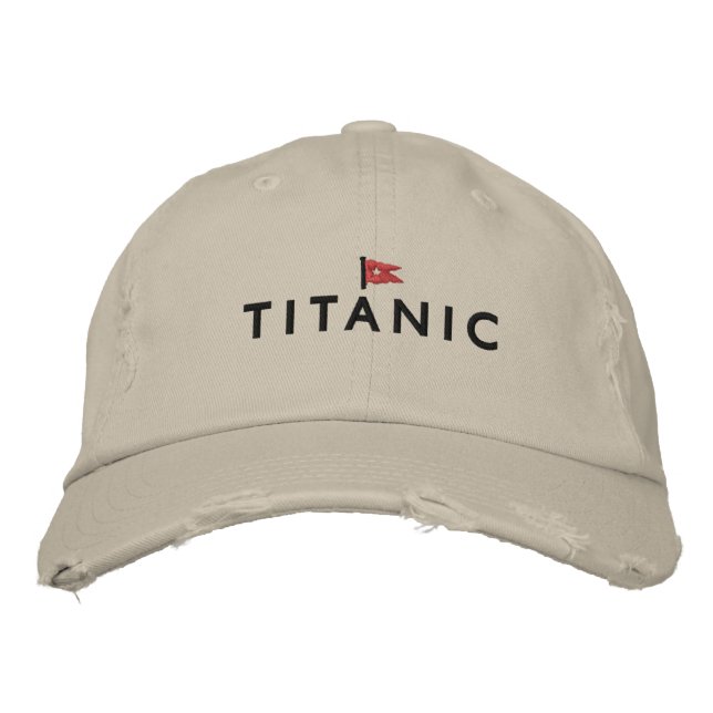 Brodée Casquette Titanic avec logo de la ligne White Star (Devant)