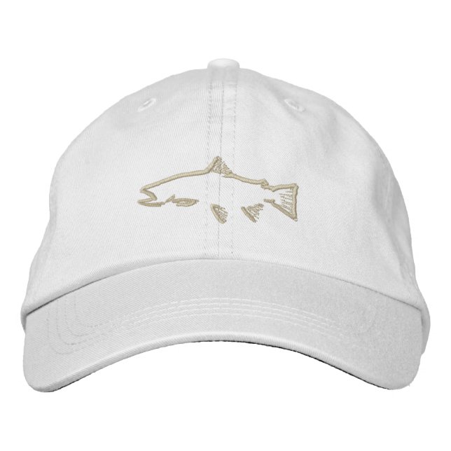 Brodée Casquette Tracker Trout - Olive (Devant)