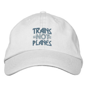 BRODÉE CASQUETTE TRAINS-PAS-AVIONS